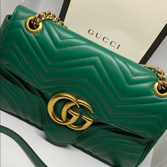 Gucci Handbags - GUCCI Marmont Medium Shoulder Bag